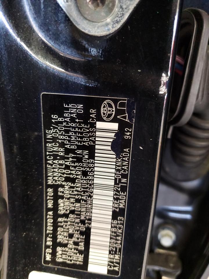 2016 TOYOTA COROLLA