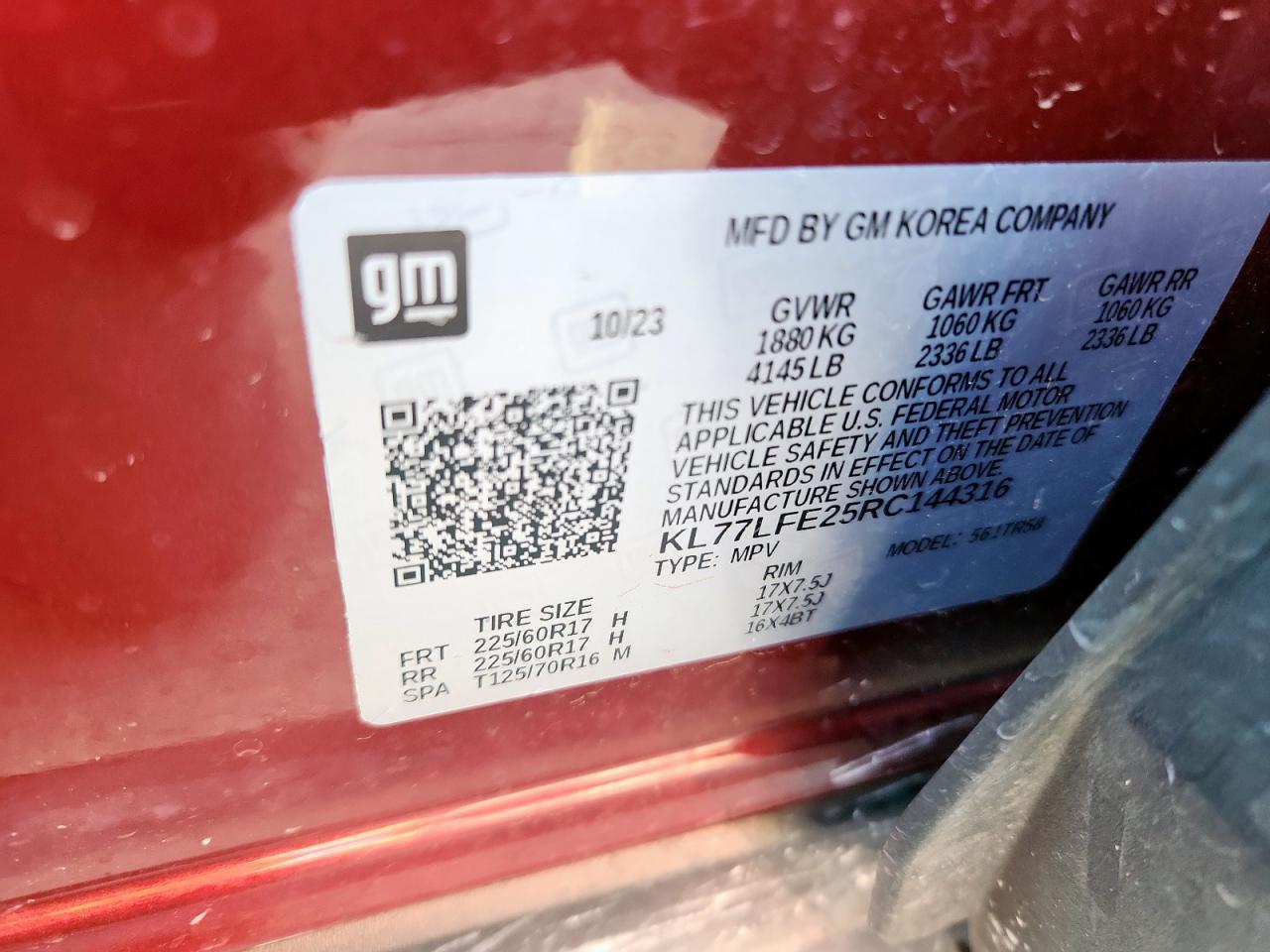 2024 CHEVROLET TRAX