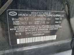 2013 HYUNDAI SONATA
