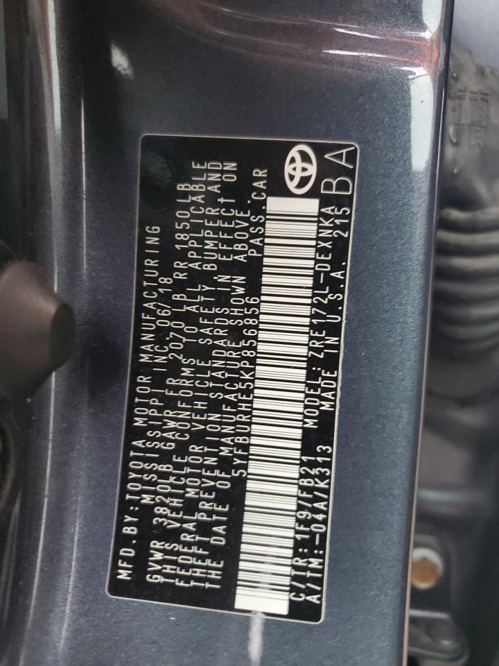 2019 TOYOTA COROLLA