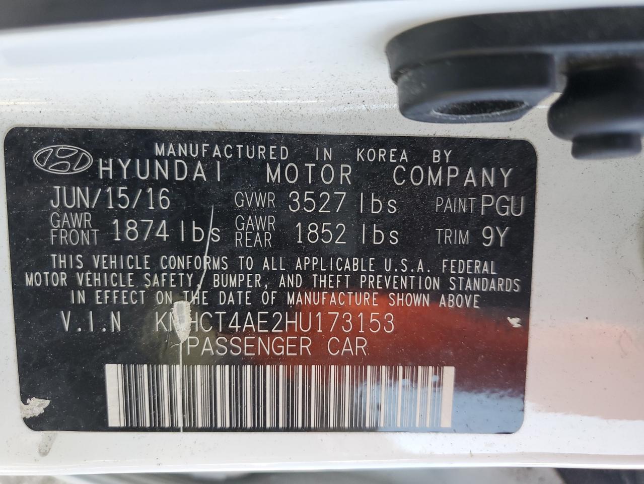 2017 HYUNDAI ACCENT
