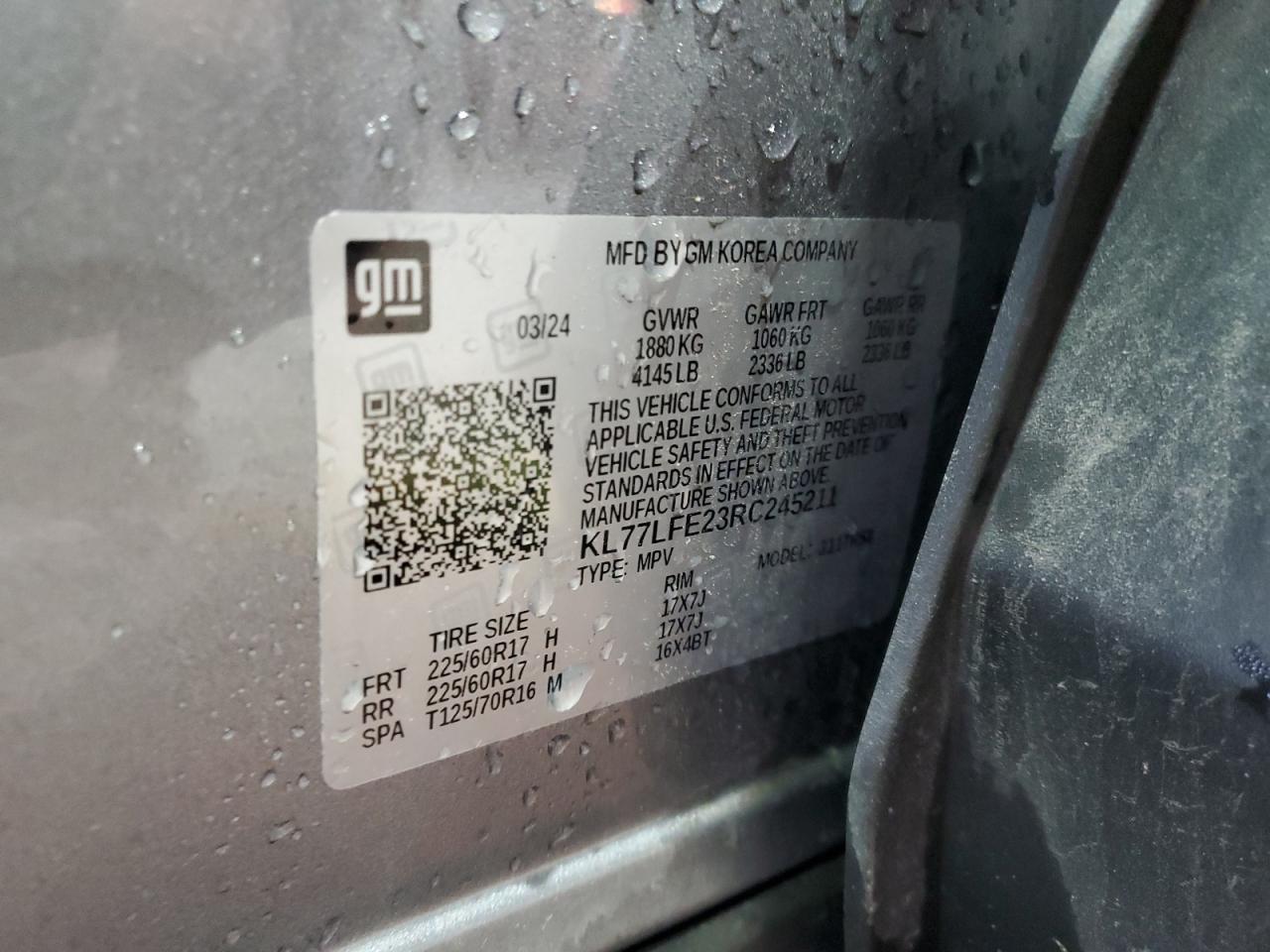 2024 CHEVROLET TRAX