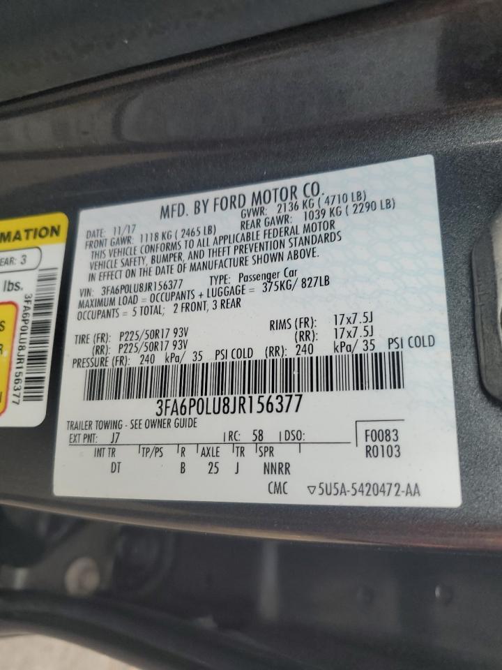 2018 FORD FUSION