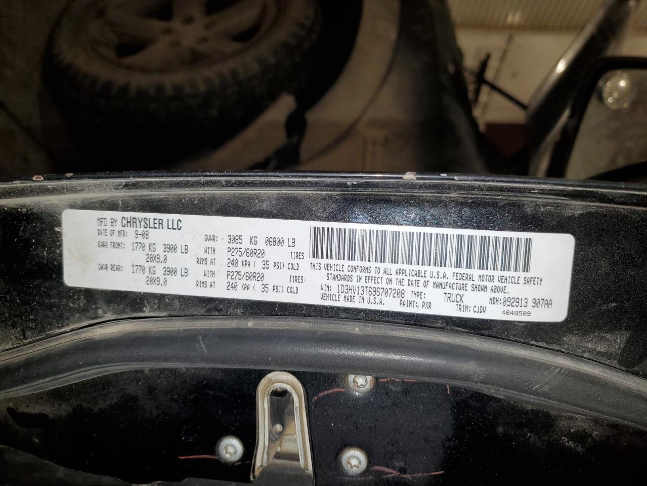 2009 DODGE RAM 1500