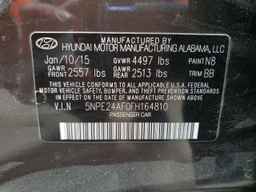 2015 HYUNDAI SONATA