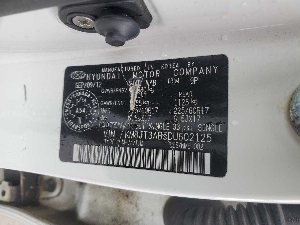 2013 HYUNDAI TUCSON