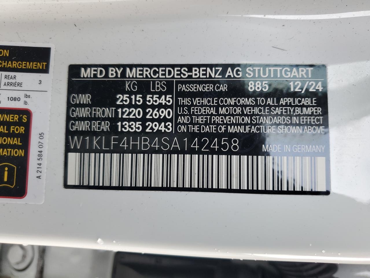 2025 MERCEDES-BENZ E-Class