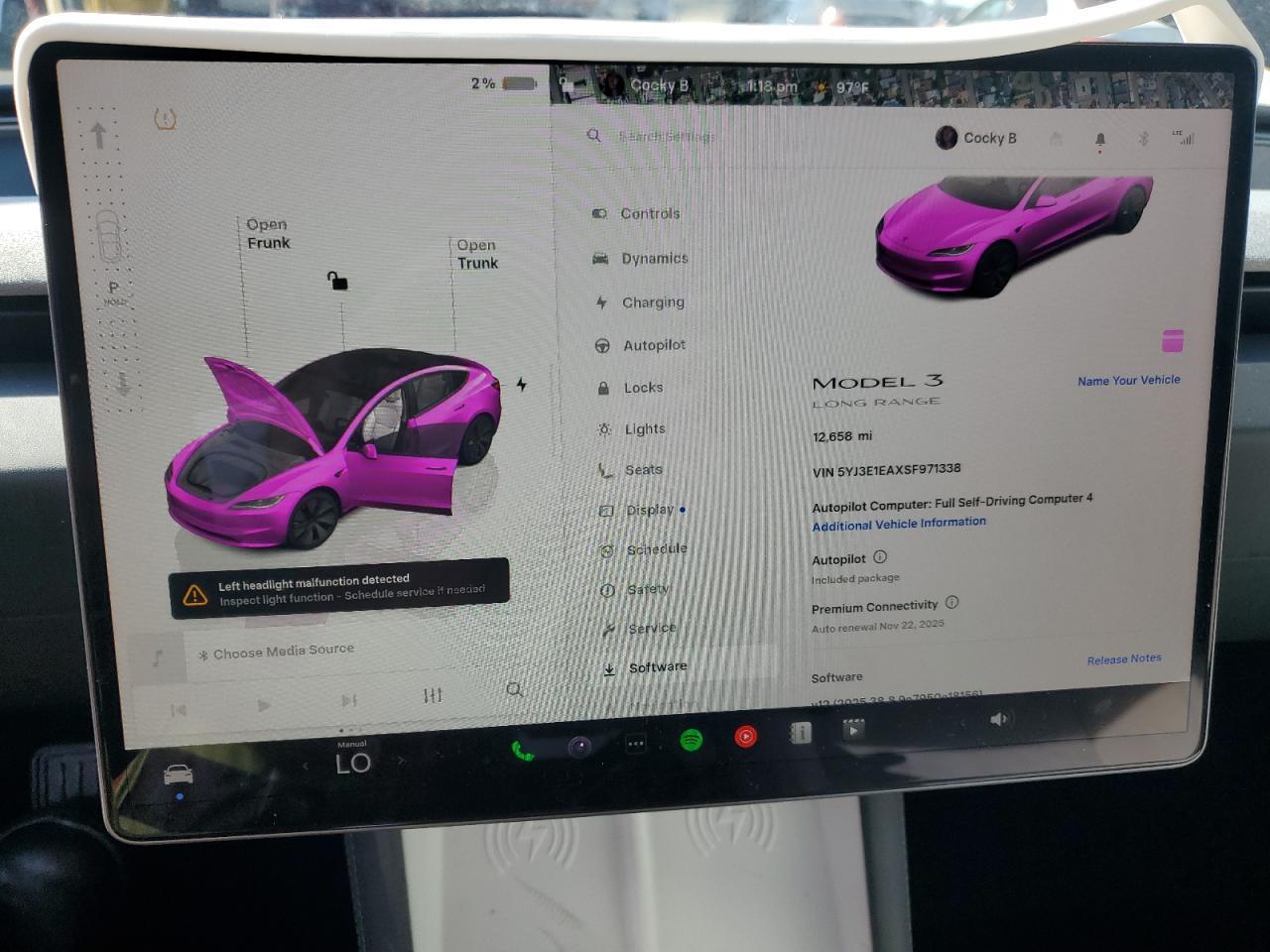 2025 TESLA MODEL 3