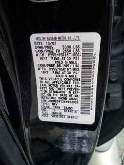 2004 NISSAN PATHFINDER