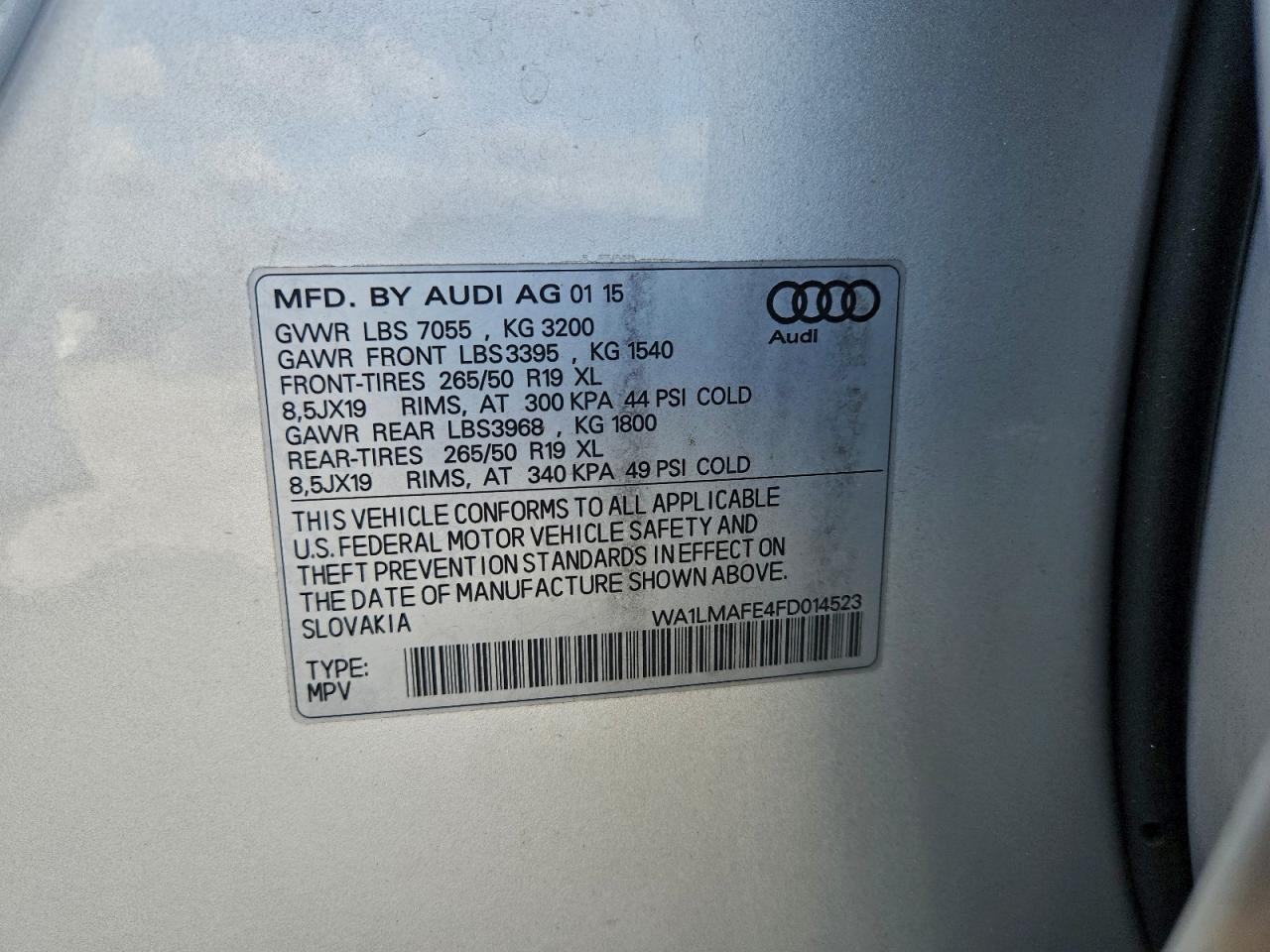 2015 AUDI Q7