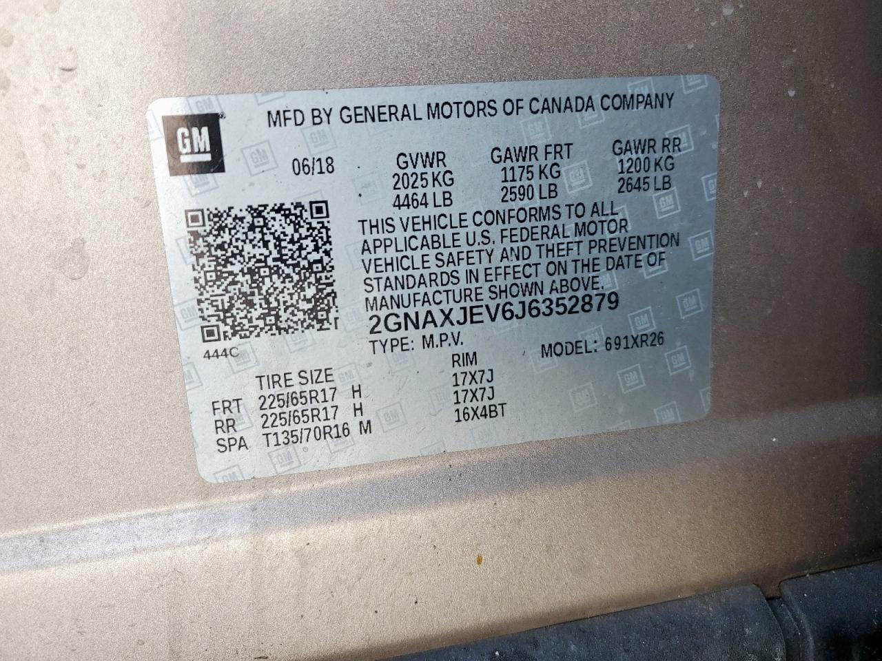 2018 CHEVROLET EQUINOX