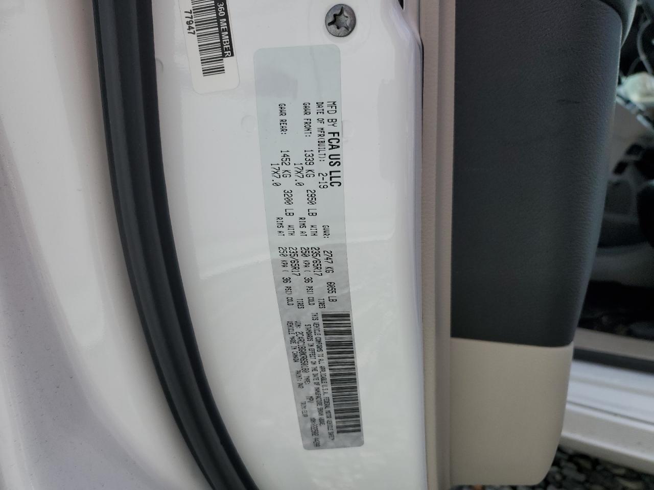 2019 CHRYSLER Pacifica