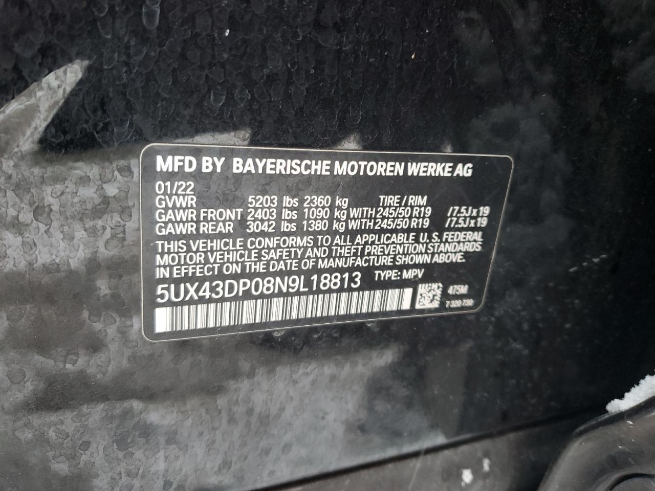2022 BMW X3
