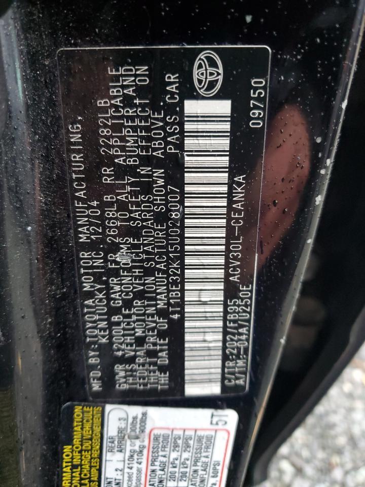 2005 TOYOTA CAMRY