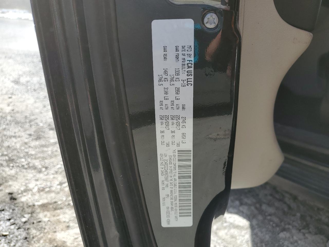 2019 DODGE GRAND CARAVAN