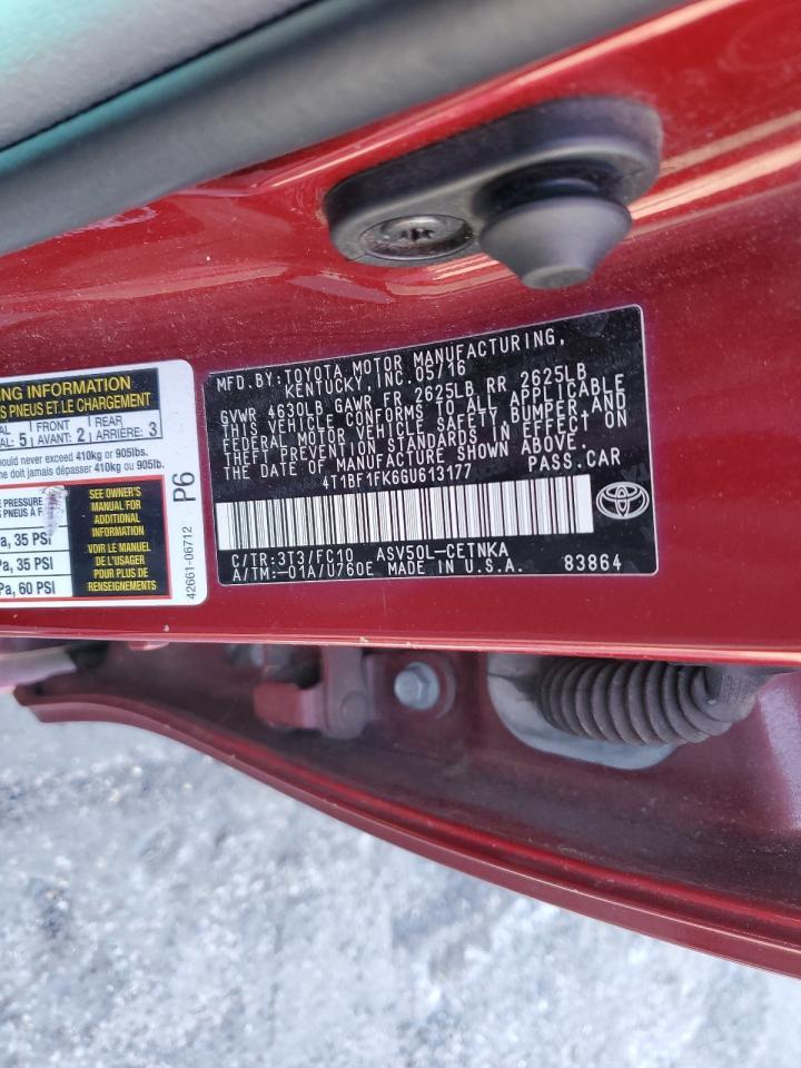 2016 TOYOTA CAMRY