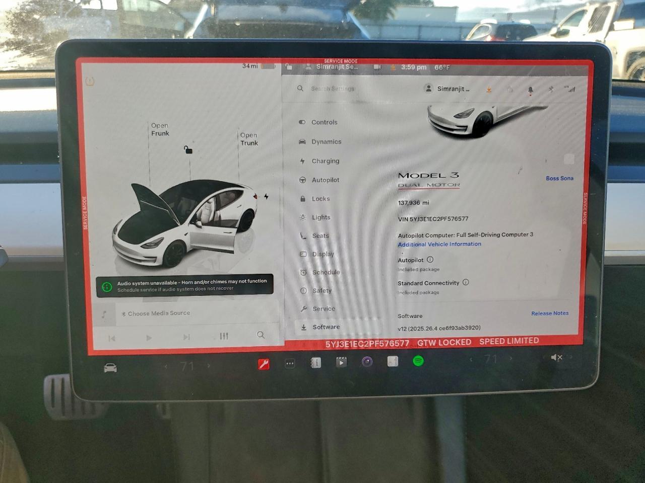 2023 TESLA MODEL 3