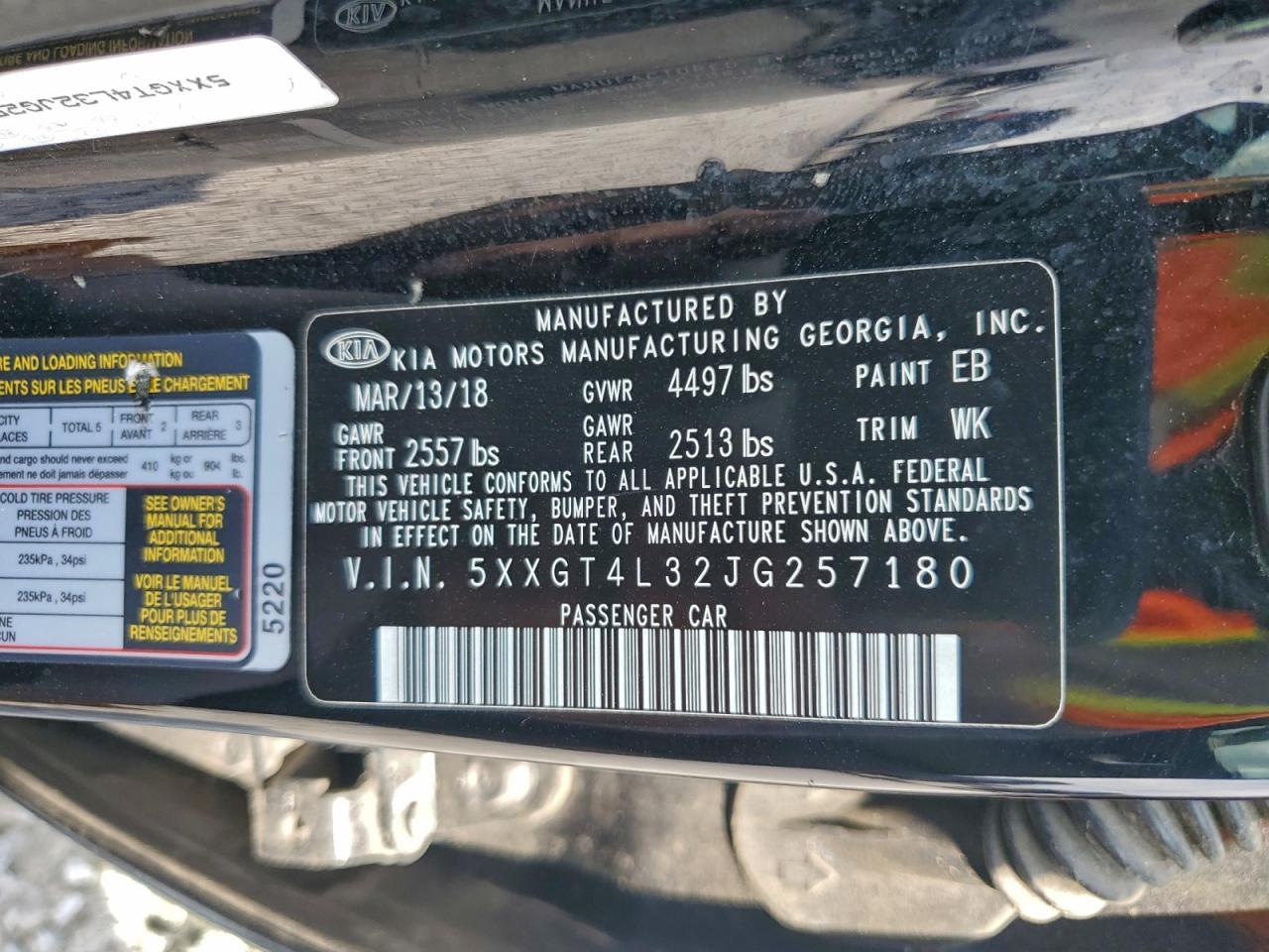 2018 KIA OPTIMA