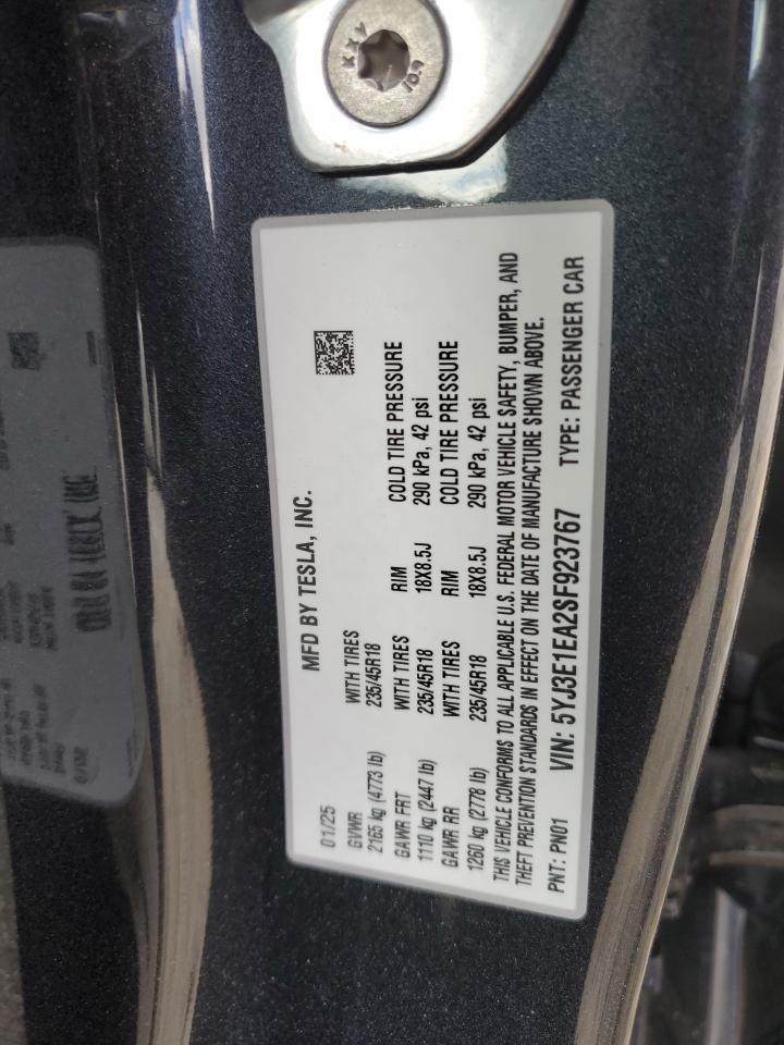 2025 TESLA MODEL 3