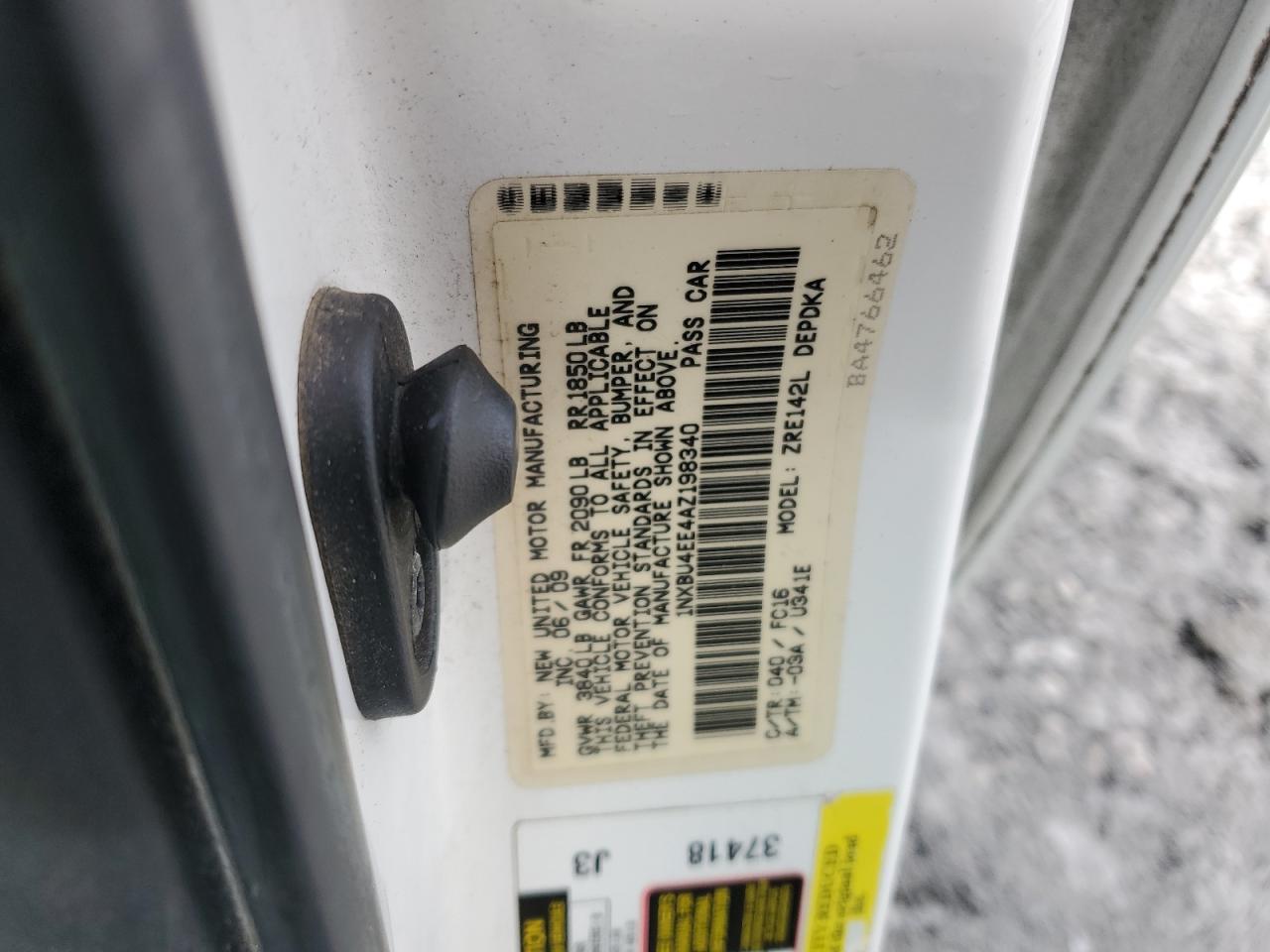 2010 TOYOTA COROLLA