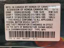 2016 HONDA CR-V