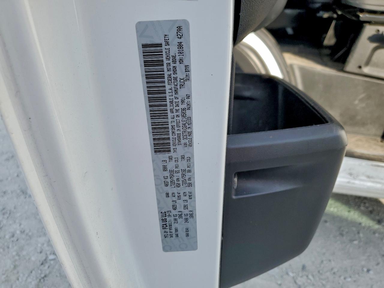 2020 RAM ProMaster 2500