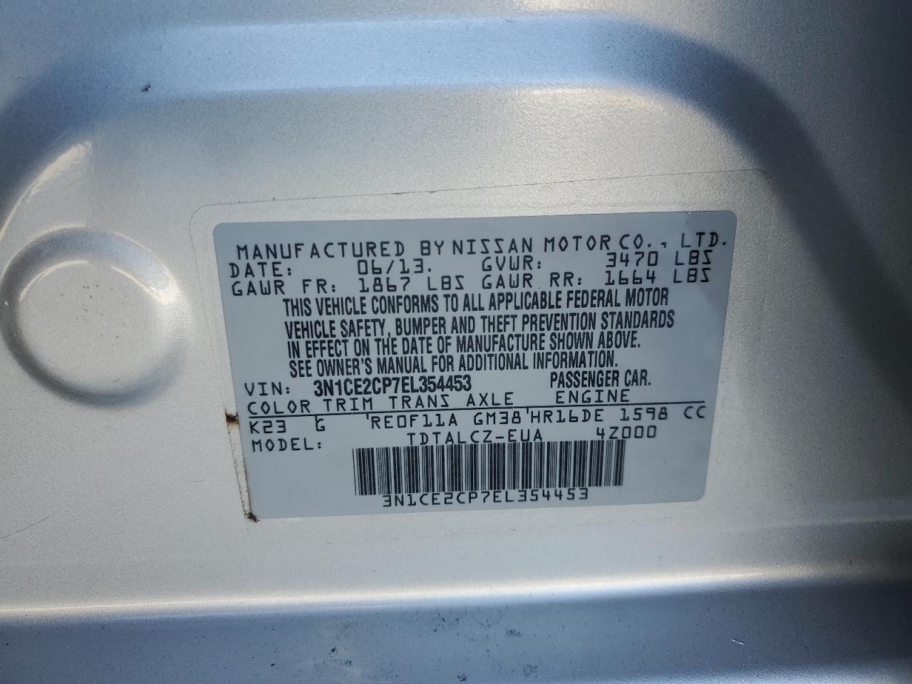 2014 NISSAN Versa Note