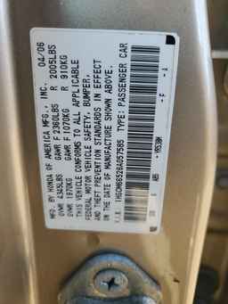 2006 HONDA ACCORD