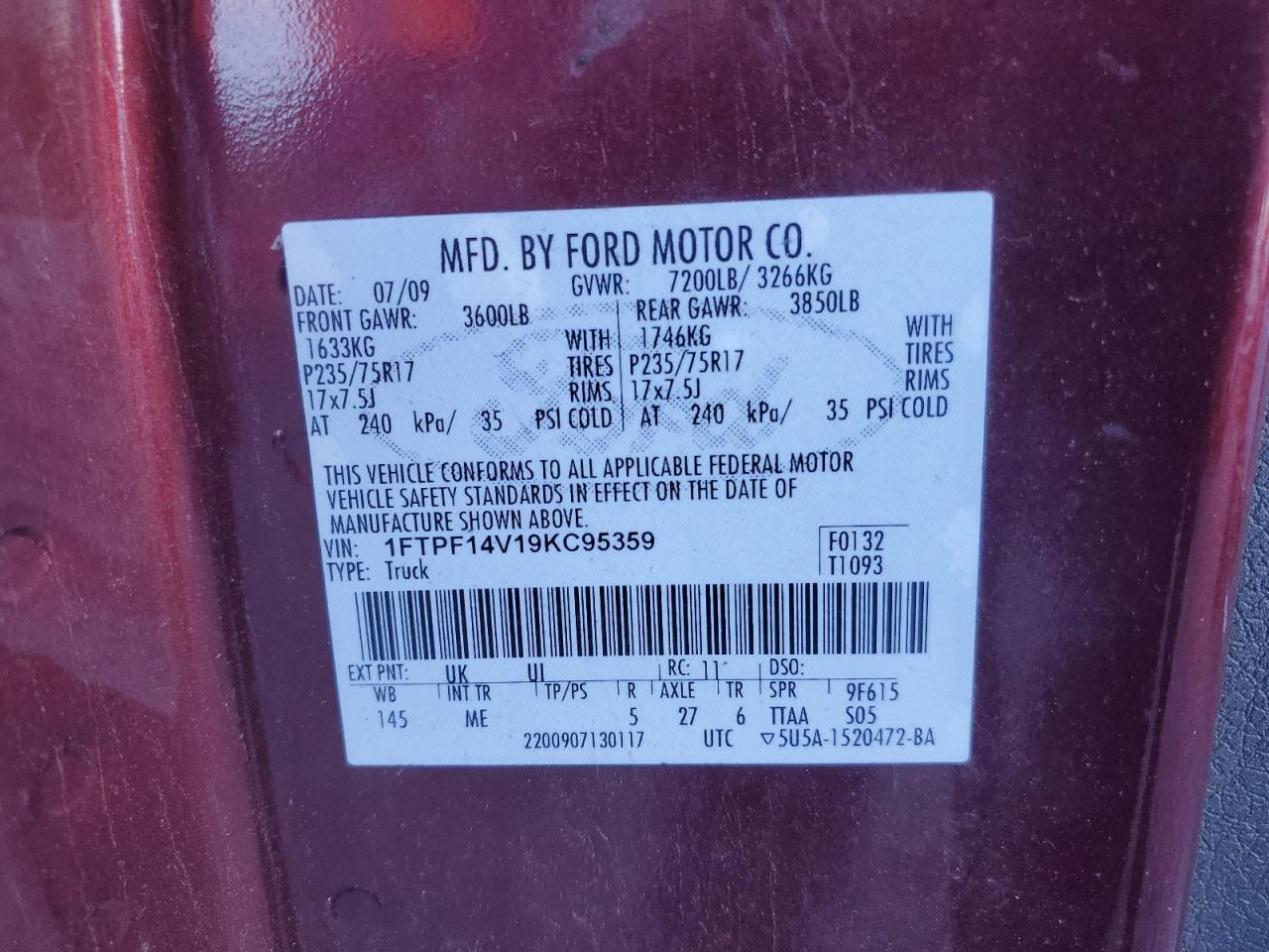 2009 FORD F-150