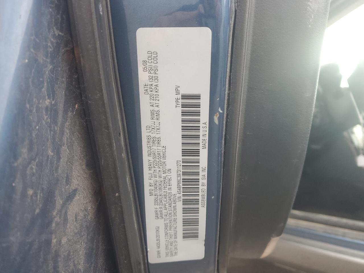2009 SUBARU Outback