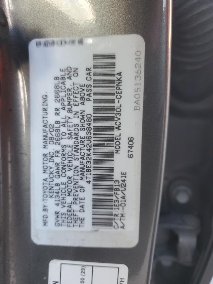 2002 TOYOTA CAMRY