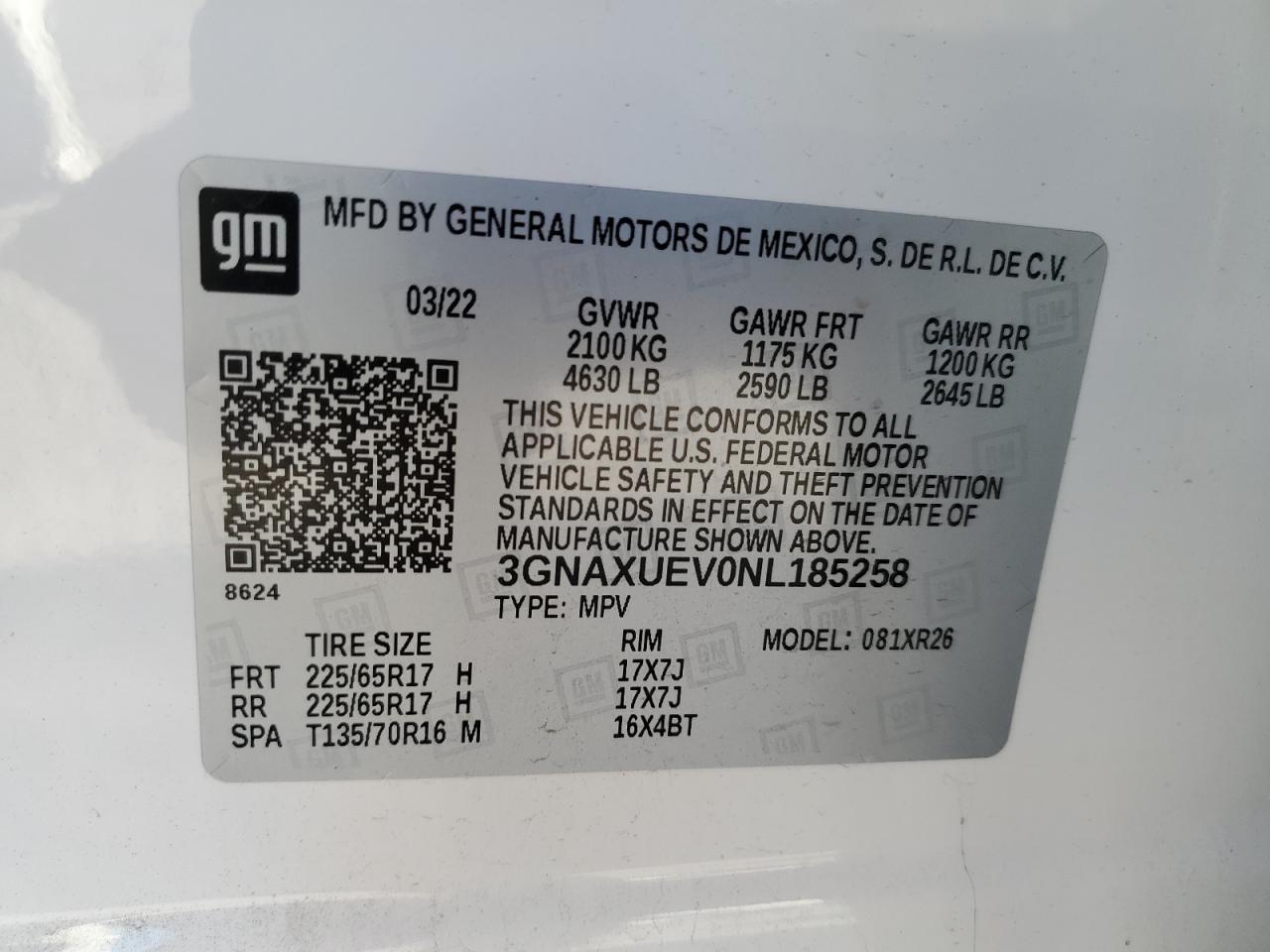 2022 CHEVROLET EQUINOX