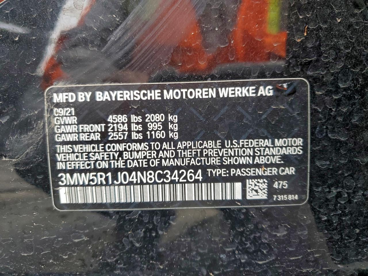 2022 BMW 3 SERIES