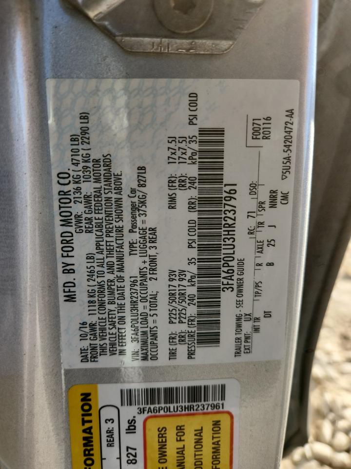 2017 FORD FUSION