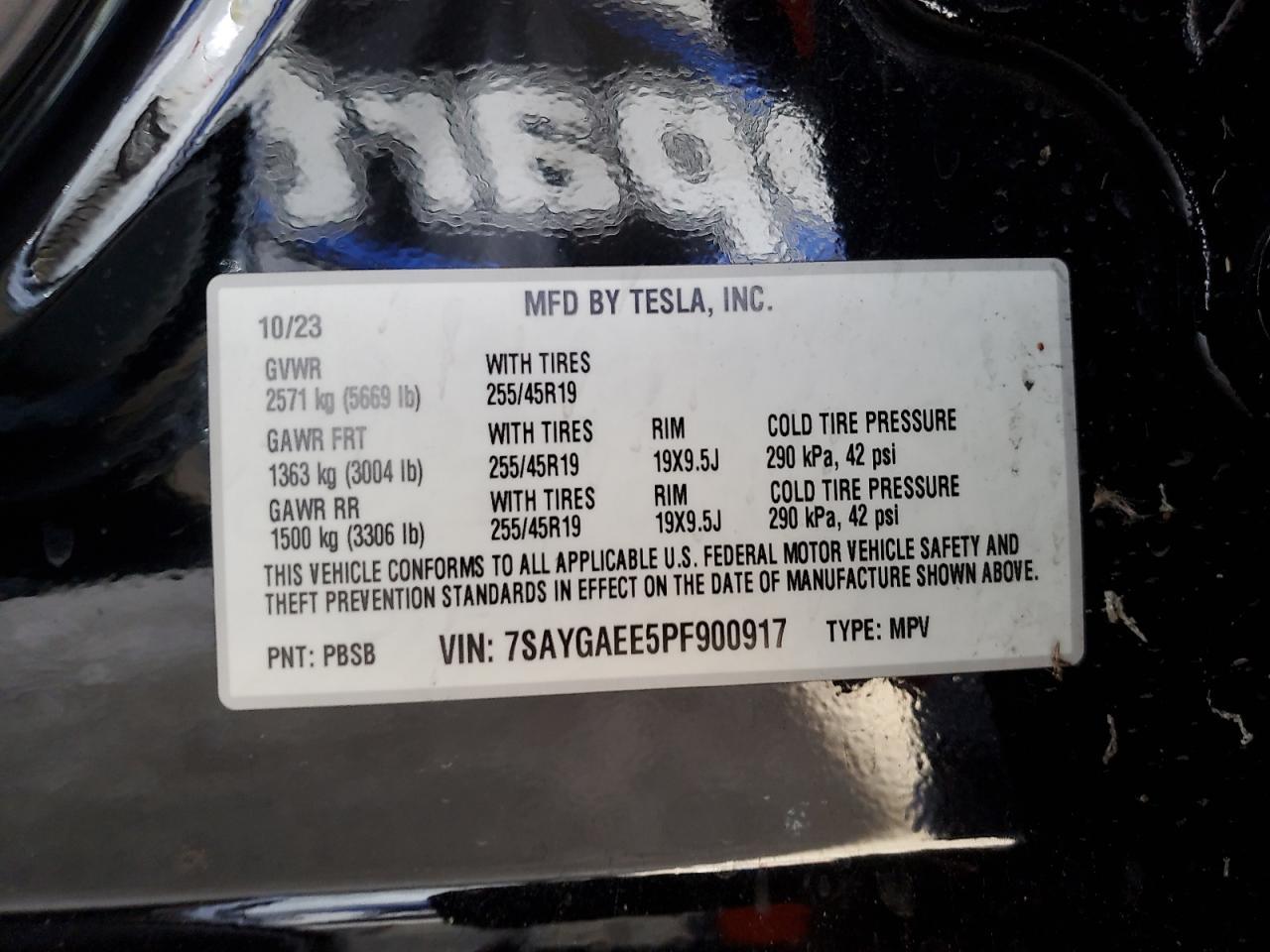 2023 TESLA MODEL Y