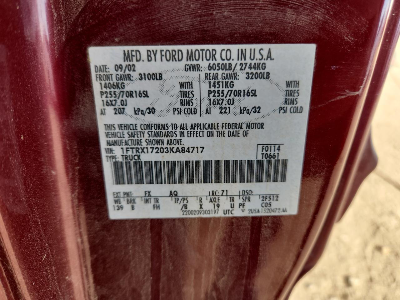 2003 FORD F-150