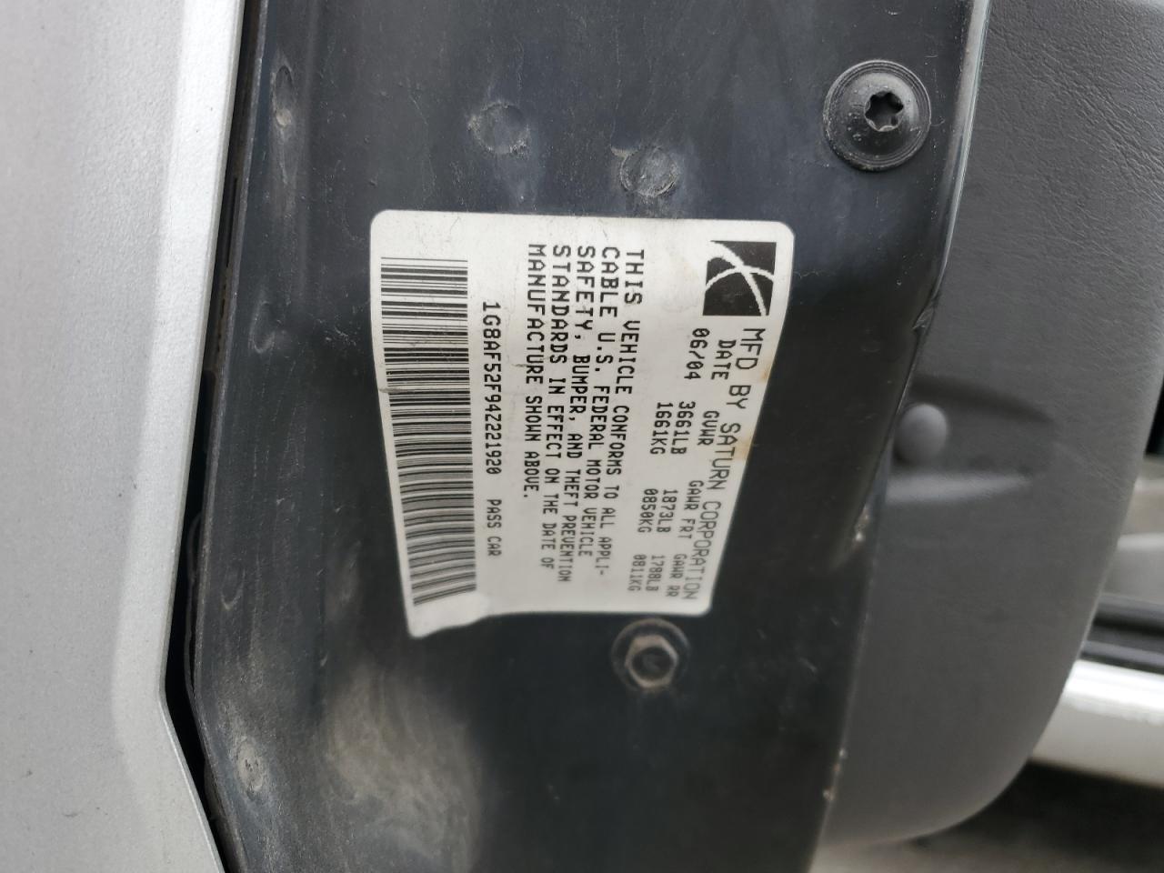 2004 SATURN Ion