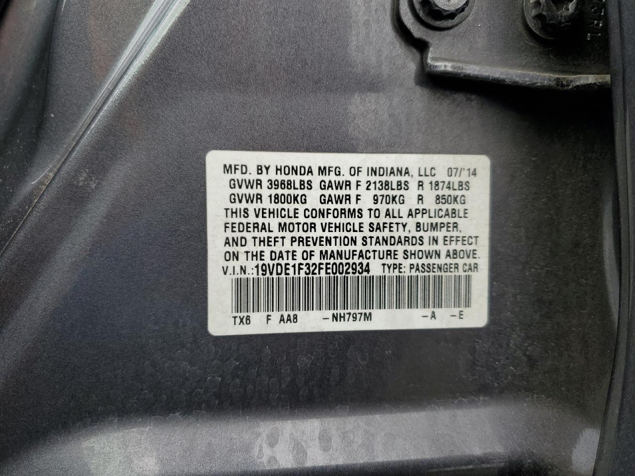 2015 ACURA ILX