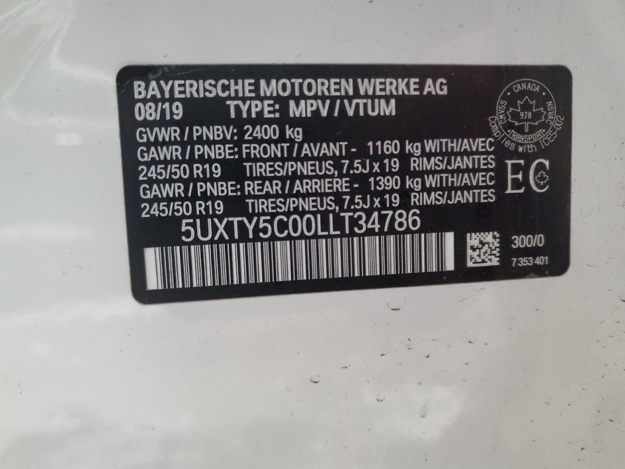2020 BMW X3