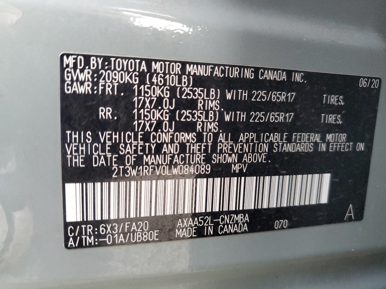2020 TOYOTA RAV4