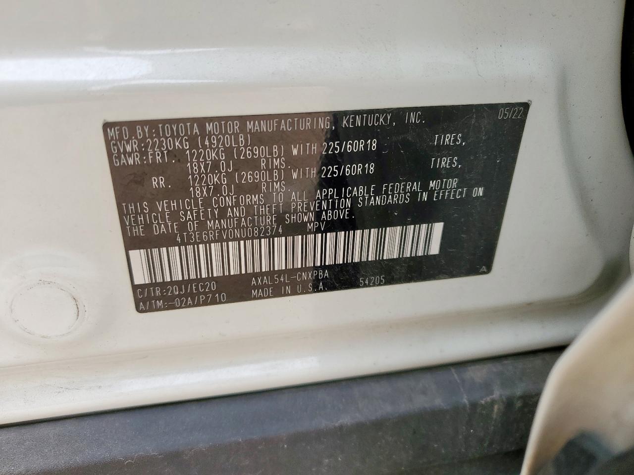 2022 TOYOTA RAV4