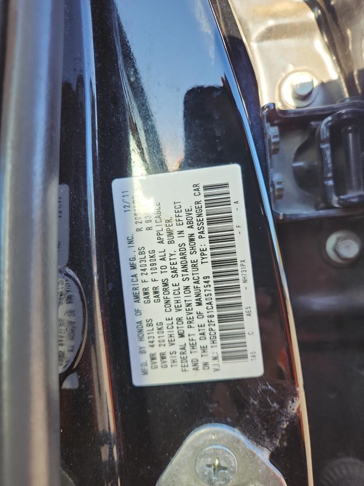 2012 HONDA ACCORD