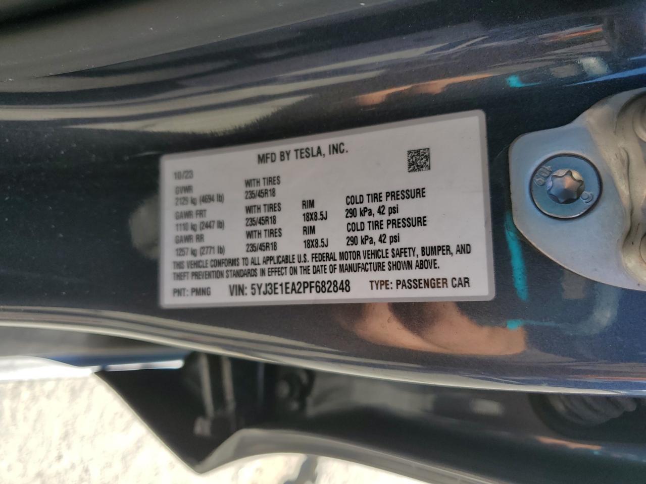 2023 TESLA MODEL 3