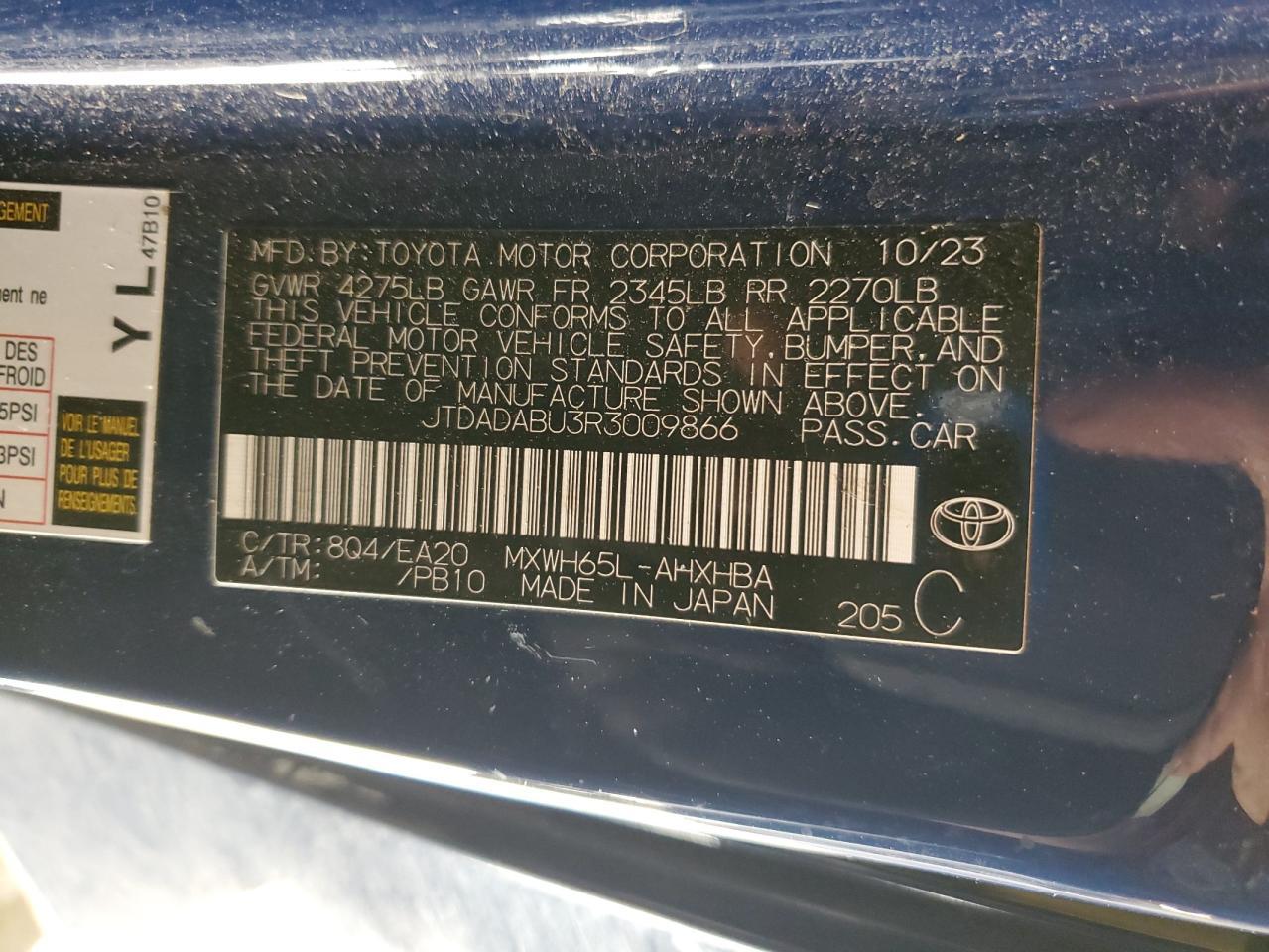 2024 TOYOTA PRIUS