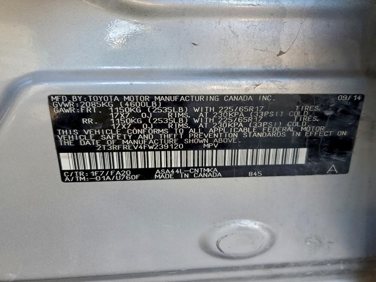 2015 TOYOTA RAV4