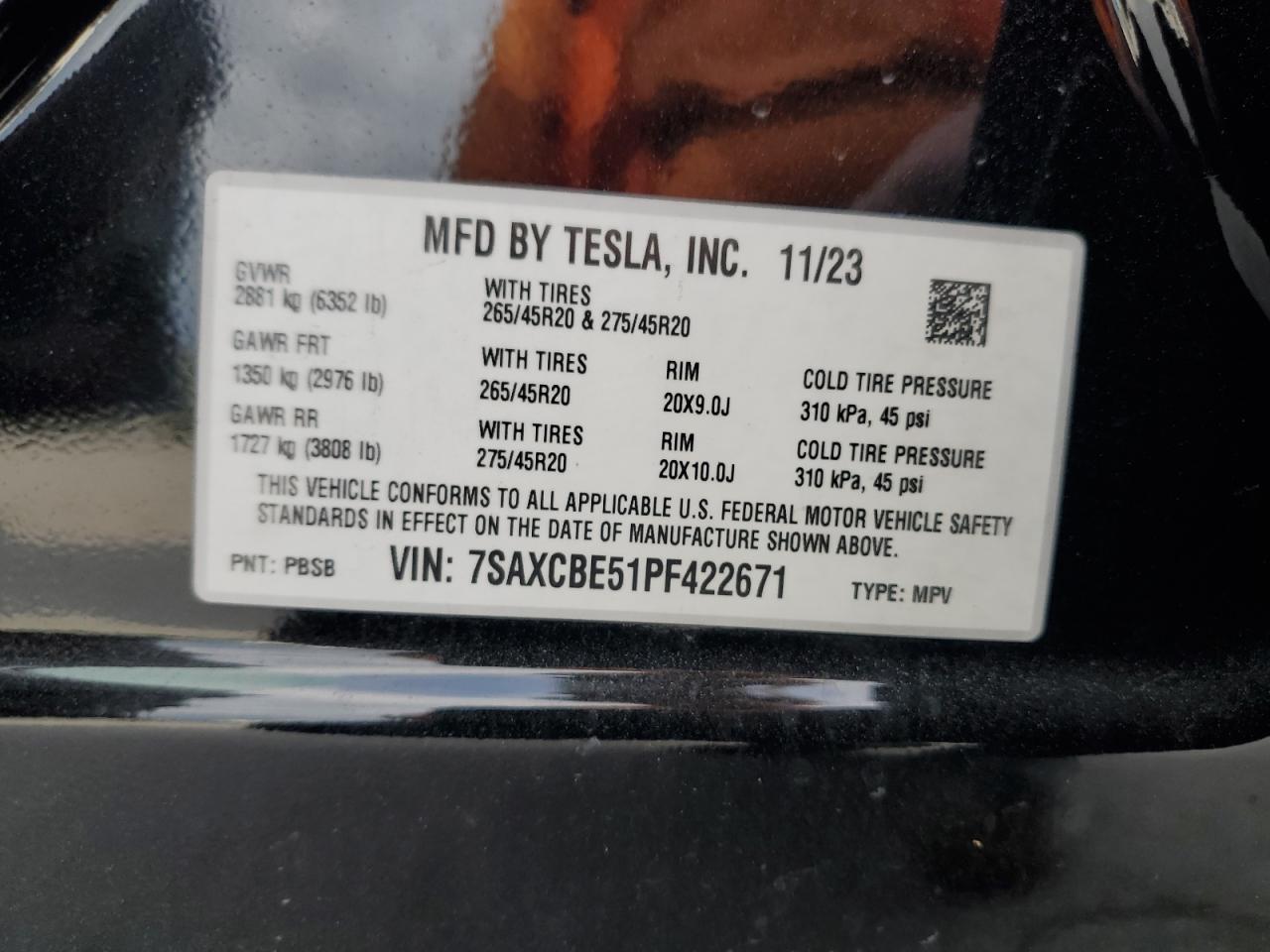 2023 TESLA MODEL X