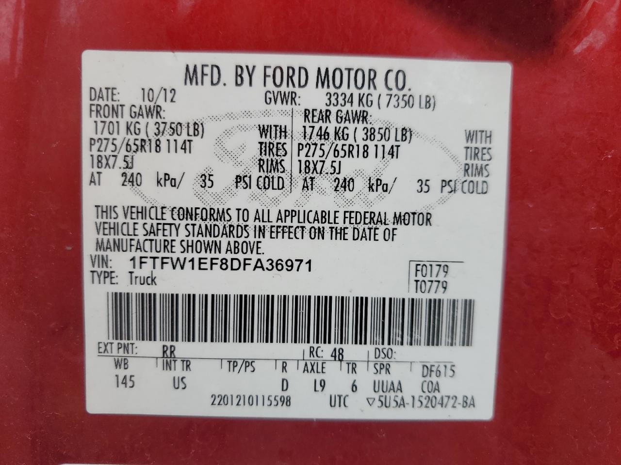 2013 FORD F-150