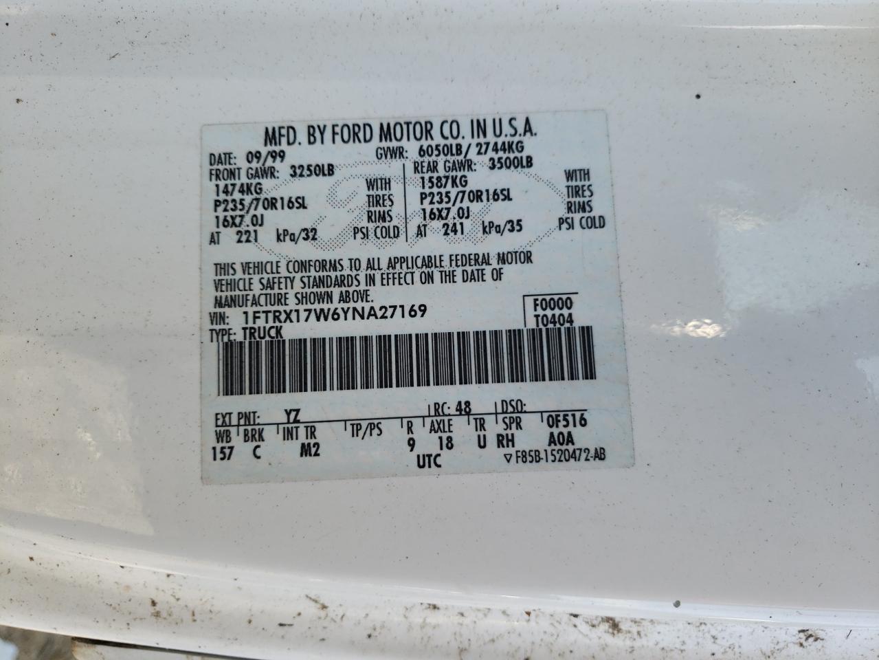 2000 FORD F-150