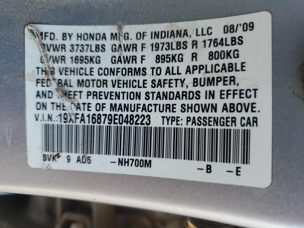 2009 HONDA CIVIC