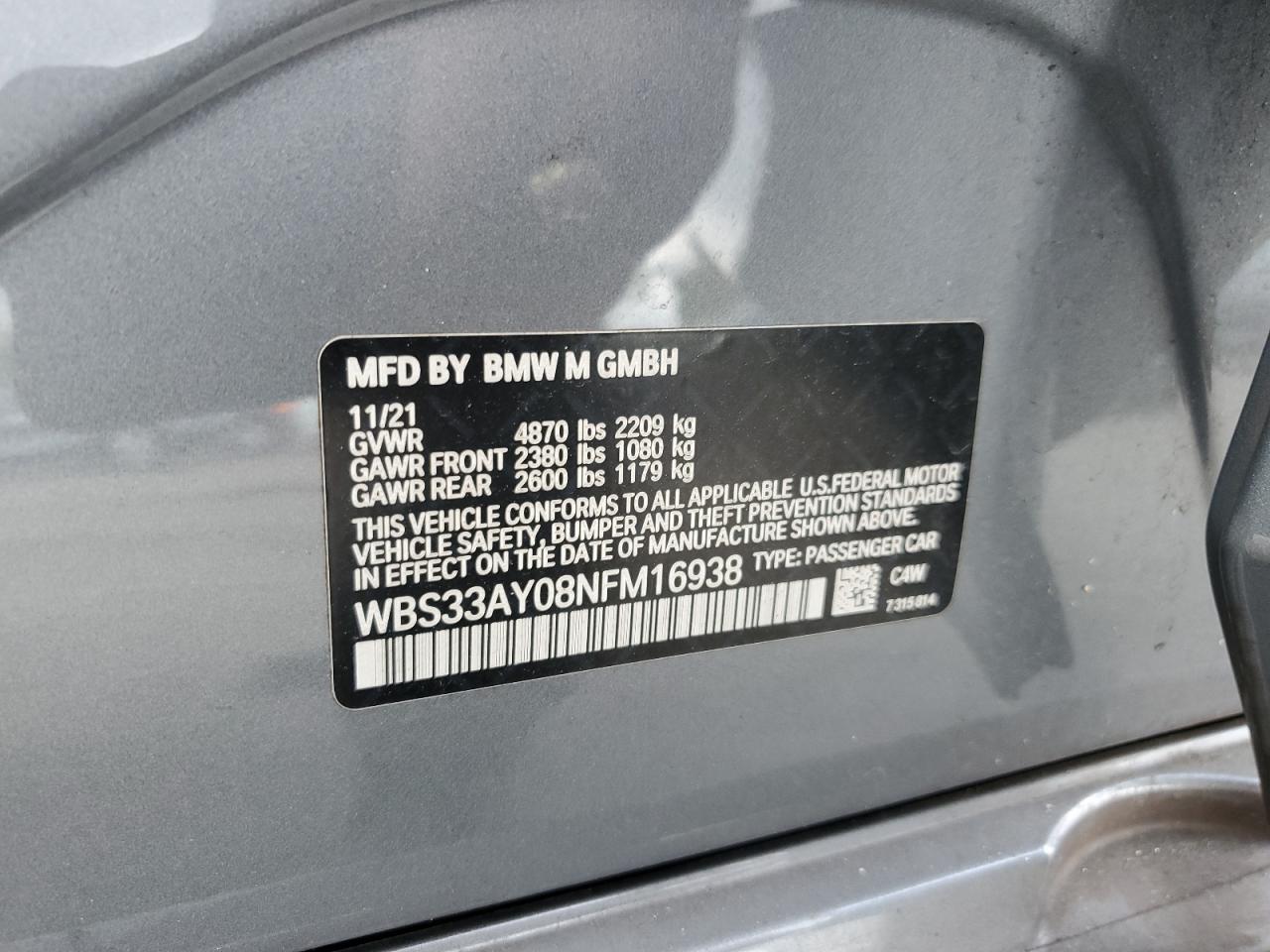 2022 BMW M3